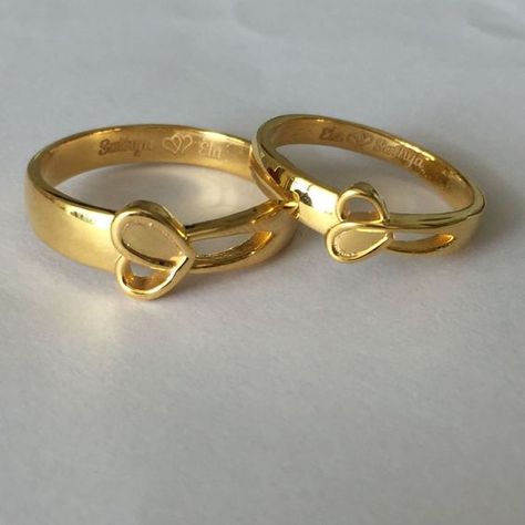 Cute Cupple Rings Gold, Copul Rings Design, Engagement Gold Rings For Couples, Latest Couple Ring Designs Gold, Engagement Rings Couple Gold With Name, Couple Wedding Rings Gold Indian, Engagement Ring Designs For Couple, Couple Rings Wedding Gold With Name, Couples Rings Gold