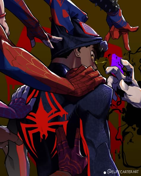 Miles Morales: Ultimate Spider-Man Appreciation 2023 - Page 72 Miles Morales Fanart, Spiderman Atsv, Spiderman Across The Spiderverse, All Spiderman, Art Spiderman, Spider People, Image Spiderman, Miles Spiderman, Spiderman Art Sketch