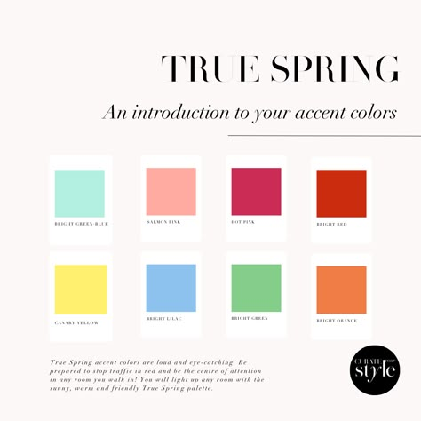 The True Spring Colour Palette | Curate Your Style Warm Spring Wardrobe, Spring Palette Colors, Spring Seasonal Color Palette, Warm Spring Makeup, True Spring Makeup, Clear Spring Color Palette, True Spring Palette, True Spring Color Palette, Warm Spring Color Palette