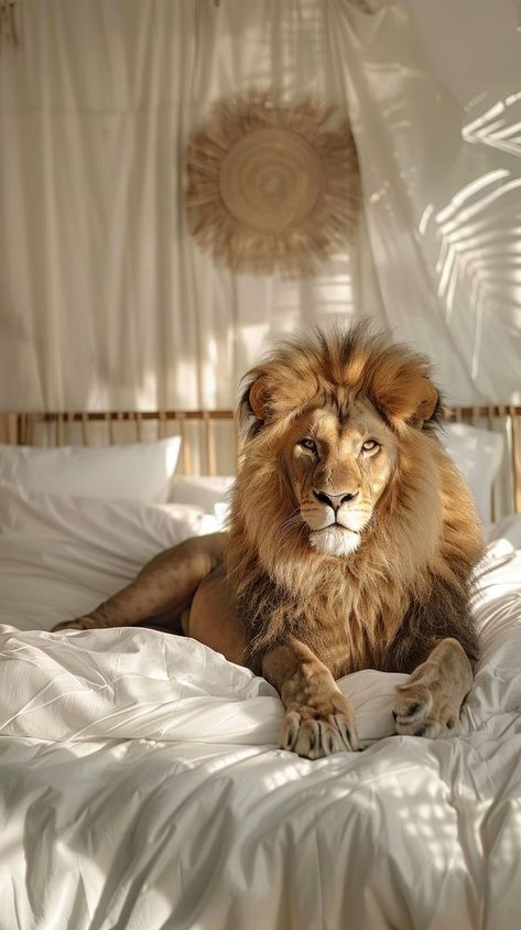 Lion animal room bed. | free image by rawpixel.com / Ake Pet Lion Aesthetic, Lion Female Wallpaper, Real Lion Pictures, Lion Aesthetic Wallpaper, Cute Lion Wallpaper, Leo Art Wallpaper, Lion Astethic, 2024 Wallpaper Aesthetic, Animals Beautiful Amazing Photos