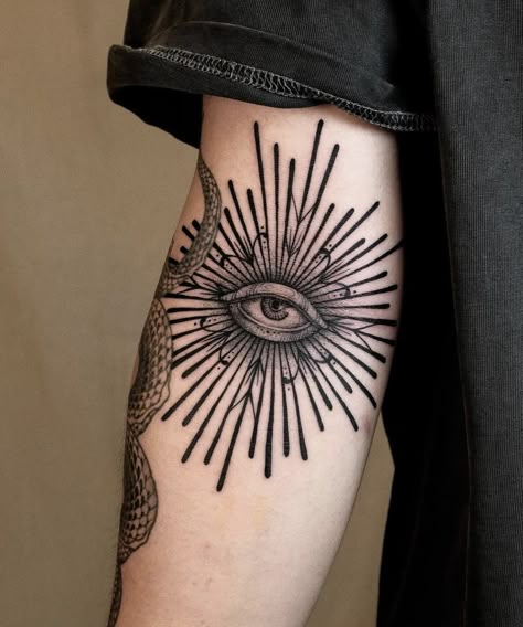 Seeing Eye Tattoo, Third Eye Tattoos, All Seeing Eye Tattoo, Muster Tattoos, Elbow Tattoos, Tattoos Inspo, Tattoos For Black Skin, Knee Tattoo, Trippy Wallpaper