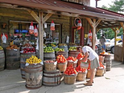 country store   20883 Farm Market Ideas, Campground Ideas, Old General Stores, Farmers Market Display, Produce Market, Produce Stand, Old Country Stores, Farm Store, Fruit Shop