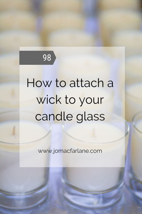 how to attach a wick to your candle glass Diy Candle Wick Easy, Candle Wick Diy, Making Candle Wicks, Diy Candle Wick, Candle Scents Recipes, Creative Craft, Home Scents, Diy Candles, Creative Crafts