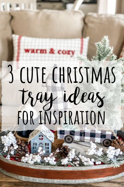 Christmas tray inspiration Long Tray Decor, Porch Entryway Ideas, Oval Tray Decor, Christmas Tray Decor Ideas, Christmas Tray Ideas, Round Tray Decor, Diy Trays, Christmas Tray Decor, Winter Tray