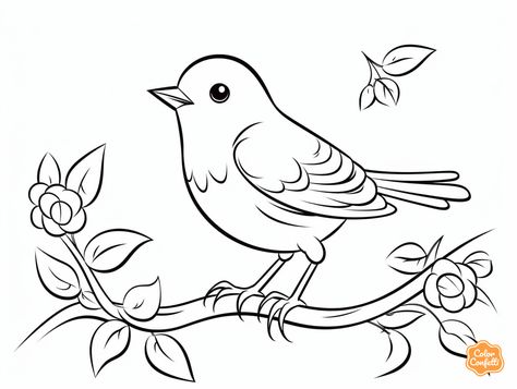 illustration of Playful robin coloring page Mandala Turtle, Tree Coloring, Bird Coloring, Tree Coloring Page, Bird Coloring Pages, Fantasy Fairy, Bird Lovers, Free Kids, Coloring Pages For Kids