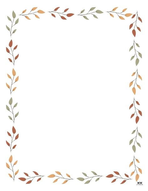 Free Page Borders And Frames, Free Printable Borders And Frames, Nature Boarder Designs, Fall Border Background, Fall Theme Board, Free Borders And Frames Download, Fall Boarder Designs, Food Borders And Frames, Autumn Border Designs