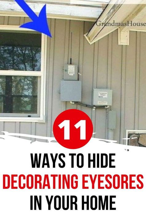 Hide Outside Electric Boxes, Secret Garden Ideas Hiding Places, Outdoor Electrical Box Cover, Backyard Secret Garden, Hide Ac Units, Hide Electrical Panel, Secret Garden Ideas, Outdoor Ac Unit, Air Conditioner Screen