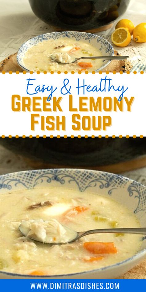 Greek Fish Soup Recipe, Flounder Soup Recipes, Italian Fish Soup, Greek Fish Soup, White Fish Soup, Greek Fish Recipes, Fish Soups And Stews, Sardine Soup, Fish Soup Recipe Easy