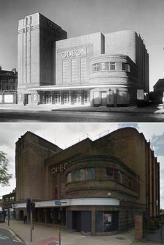 #photography #photo #picture #photograph Odeon Cinema Blosso Art Deco Arquitectura, Art Deco Exterior, Odeon Cinemas, Perspective Drawing Architecture, Streamline Moderne, Art Deco Decor, Deco Architecture, Art Deco Sculpture, Modern Deco