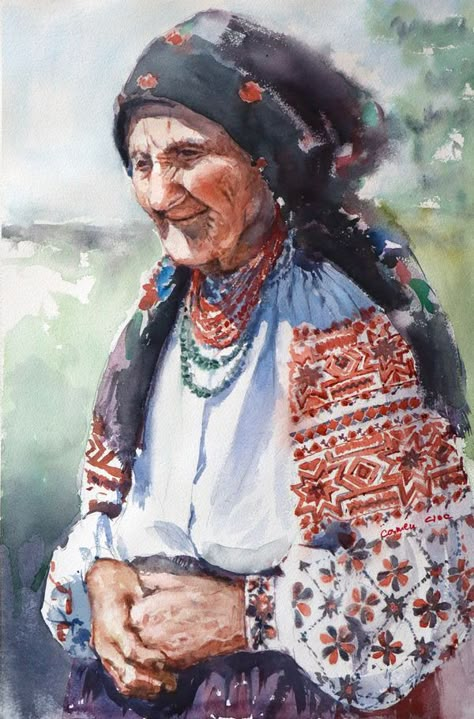 Romanian Aesthetic, Romanian Women, Earth Witch, World Watercolor, Ethnic Diversity, Ideas For Drawing, Skating Dresses, Folk Costume, Eastern Europe