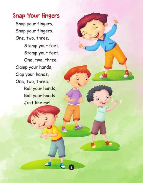 Rhyming Poems For Kids, Kids Songs With Actions, Hindi Poems For Kids, Nursery Rhymes Poems, English Poems For Kids, Nursery Rhymes Lyrics, Rhyming Poems, Reading Comprehension For Kids, Kindergarten Songs