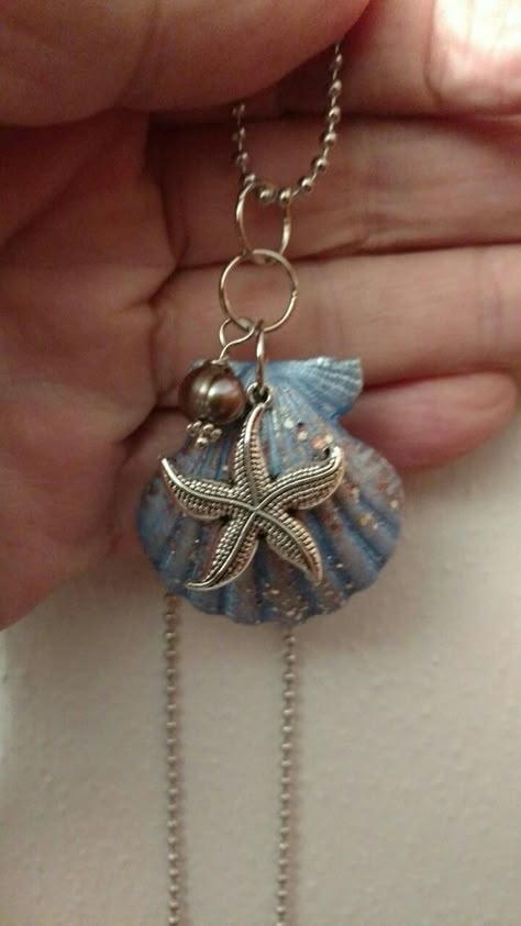 Sea Jewelry Aesthetic, Sea Shell Jewelry Diy, Shell Jewelry Ideas, Sea Shells Jewelry, Diy Starfish, Sea Jewellery, Sea Shell Jewelry, Art Coquillage, Mermaid Core