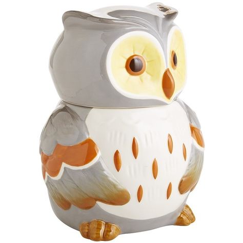 Pier 1 Imports Multi-colored Marvin the Owl Cookie Jar ($30) ❤ liked on Polyvore featuring home, kitchen & dining, food storage containers, multicolor, cookie tins, pier 1 imports, owl cookie jar, cookie jar and biscotti cookie jar Owl Kitchen Decor, Owl Pottery, Owl Cookie Jar, Owl Cookies, Kitchen Setup, Biscotti Cookies, Cookie Tins, The Perfect Kitchen, Vintage Cookies