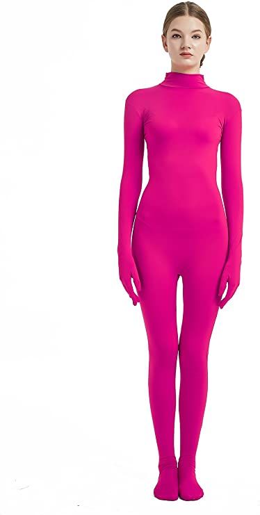 AmazonSmile: Full Bodysuit Womens Costume Without Hood Spandex Stretch Zentai Unitard Body Suit (Medium, Hot Pink) : Clothing, Shoes & Jewelry Full Body Suit Outfits, Female Bodysuit, Scarlet Witch Costume, Dance Unitard, Full Bodysuit, Future Nostalgia, Suit Clothing, Bodysuit Costume, Pink Clothing