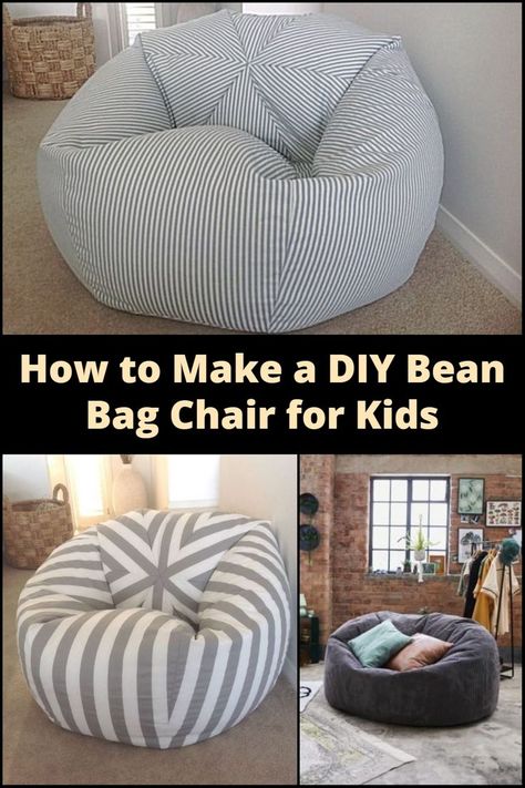 Crafting comfort for little ones! Dive into the creative world of DIY with our step-by-step guide to make the perfect bean bag chair for kids. Dyi Bean Bag Chair, Diy Giant Bean Bag Chair, Bean Bag Diy Pattern, Pillow Chair Diy, Diy Memory Foam Bean Bag Chair, Beanbag Chair Pattern Sewing, Large Bean Bag Chair Sewing Pattern, Diy Bean Bag Couch, Bean Bag Diy How To Make