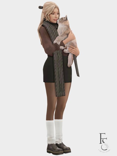 Sims Fall Outfits, Sims 4 Cc Scarf Maxis Match, Sims 4 Cc Clothes Sweaters, Sims 4 Cc Puffer Vest, Sims 4 Cc Maxis Match Dark Academia, Sims 4 Pfp Aesthetic, Sims 4 Cold Weather Outfits, Sims 4 Knit Sweater, Sims 4 Maxis Match Winter Clothes