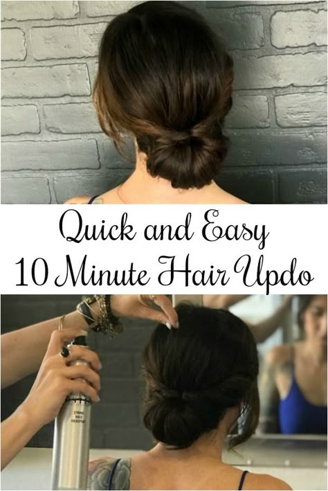 Updo Casual, Easy Chignon, Easy Formal Hairstyles, Casual Updo, Easy Updos For Medium Hair, Hair Updos Tutorials, Simple Updo, Formal Hairstyles For Long Hair, Long Or Short Hair