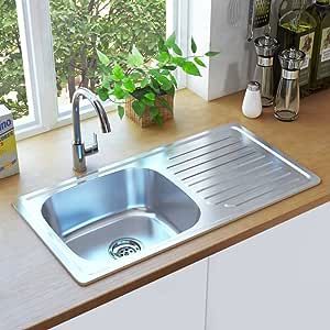 Round Kitchen Sink, Drainboard Sink, Kitchen Sink Stainless Steel, Prep Sink, Modern Sink, Round Kitchen, Single Bowl Sink, Double Basin, Kitchen Utilities