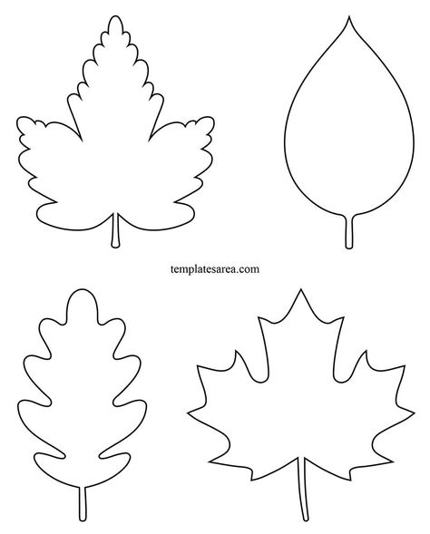 Free Printable Outline Leaf Templates | Nature Crafts Autumn Leaf Template Free Printable, Cricut Leaf Template Free, Autumn Leaf Printable, Felt Leaves Diy Leaf Template, Tree Leaves Template Free Printable, Fall Leaves Cutout Template, Autumn Leaves Template Free Printable, Free Leaves Templates Printables, Fall Leaf Cutout Template