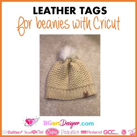 Cricut Faux Leather Hat Tags, Faux Leather Tags Cricut, How To Make Leather Tags For Hats, Leather Tags For Handmade Items Diy, Cricut Leather Hat Patch Diy, Rhinestones Designs, Cricut Gifts, How To Make Leather, Leather Tags