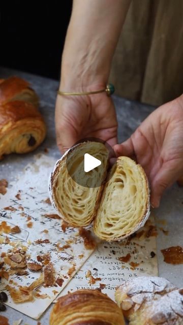 Food Art Project | Easy Croissant and Pain Au Chocolat by @turkuazkitchen

Ingredients
3/4 cup water (165ml)
2 1/4 tsp instant dry yeast (7g)
3/4 cup milk (... | Instagram Outdoor Candyland, Resepi Biskut, Office Candy, Stick Butter, Sharp Knife, Easy Baking Recipes Desserts, Tasty Baking, Candyland Decorations, Baked Dessert Recipes