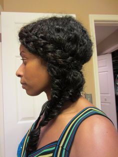 Braid On Natural Hair, Fishtail Braid Styles, Hairstyles For Natural Hair, Twisted Hair, Protective Hairstyles For Natural Hair, Marley Twists, Beautiful Natural Hair, Afro Textured Hair, Big Chop