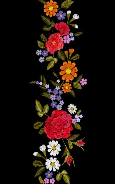 Mexican Floral Pattern Flower Embroidery, Mexican Flower Pattern, Vintage Flower Print Pattern, Mexican Flower Embroidery, Mexican Floral Pattern, Mexican Embroidery Designs, Mexican Pattern, Halloween Wallpaper Iphone Backgrounds, Flower Print Pattern