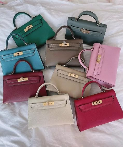 Kelly Bag Mini, Birken Bag, Mini Kelly, Trendy Purses, Luxury Bags Collection, Hermes Kelly Bag, Dream Bags, Favorite Handbags, Girly Bags