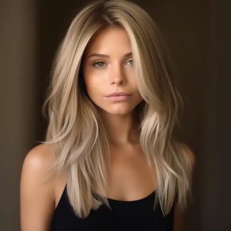 Best Hair Colors For Blue Eyes And Fair Skin, Hair In My 40s, Blonde Hair For Hazel Eyes And Fair Skin, Shades If Blonde, Vanilla Hair Color Highlights, Spring 2024 Blonde, Blonde Highlights For Pale Skin, Wheat Blonde Hair Color, Cool Old Money Blonde