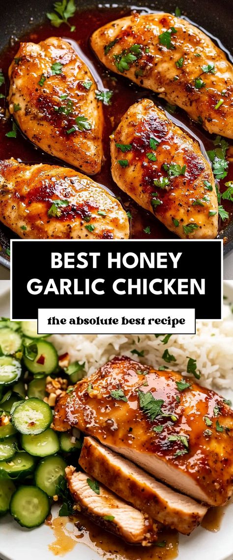 Image for Best Honey Garlic Chicken Rice Chicken Meals, Honey Garlic Chicken Casserole, Meals With Honey, Christian Dinner Ideas, Honey Garlic Chicken Skillet, Honey Chicken With Rice, One Pan Honey Garlic Chicken And Veggies, Healthy Easy Chicken Dinner Recipes, Honey Garlic Chicken And Vegetables