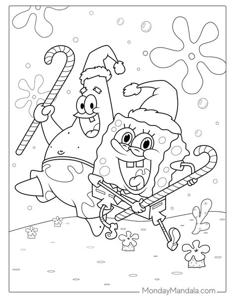 40 SpongeBob Coloring Pages (Free PDF Printables) Spongebob Christmas Coloring Pages, Printable Spongebob Coloring Pages, Scooby Doo Christmas Coloring Pages, Disney Winter Coloring Pages, Christmas Cartoon Coloring Pages, Spongebob Halloween Coloring Pages, Colouring Pages For Adults Disney, Barbie Christmas Coloring Pages, Christmas Movie Coloring Pages