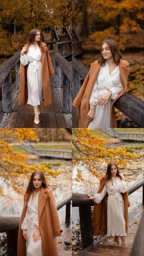 Fall Photoshoot Poses, Women Outdoor Photoshoot, Autumn Poses, London Eye Photography, Autumn Photo Shoot, Portrait Outfit Ideas, Autumn Photography Portrait, Fall Picture Ideas, Outdoor Photoshoot Ideas