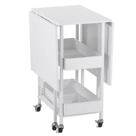 Kensington Table Rolling Cart by Simply Tidy™ | Michaels Cricut Rolling Cart, Crafting Area, Craft Tables With Storage, Cleaning Cart, Craft Room Tables, Rolling Carts, Ikea Raskog, Laundry Office, Collaborative Classroom