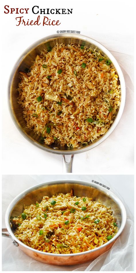 Chinese Vegetables, Spicy Rice, Chicken Fried Rice, Chicken Fried, Fried Rice Recipe, Mixed Vegetables, Spicy Chicken, Asian Dishes, Rice Dishes