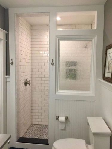 That Bathroom | Jo's Country Junction Craftsman Bathroom Remodel, Green Shower Tile, 2023 Bathroom Remodel, Simple Furniture Design, Tile Shower Ideas White, Tile Shower Ideas With Tub, Craftsman Bathroom, Bathroom Remodel On A Budget, Shower Tile Ideas