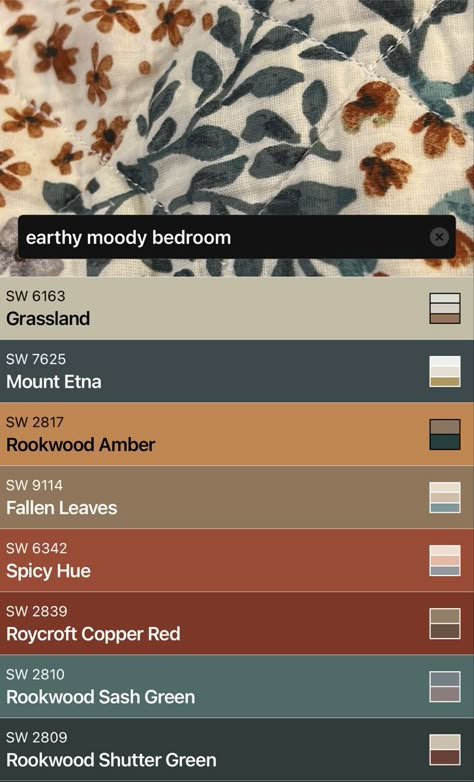 Color Pallet With Burnt Orange, Rustic Cabin Color Palette, Warm Home Color Palette, Sherwin Williams Terra Cotta Colors, Honey Oak Color Palette, Rusty Orange Aesthetic, Cabin Paint Colors Interior, Teal Orange Aesthetic, Blue Green Brown Color Palette