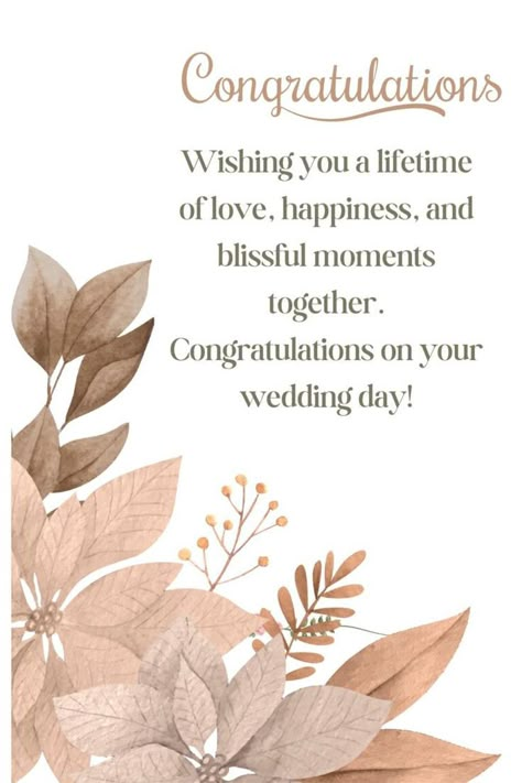 Printable Wedding Card Messages Congratulations To The Newlyweds Quotes, Wedding Wish Card, Wishes For Engagement Couple, Wedding Congratulations Card Messages, Wedding Day Wishes For The Couple, Happy Wedding Day Quotes, Wedding Quotes To The Couple Wishes, Wishes For Wedding Day, Wedding Greetings Wishes