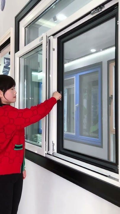 The latest designed aluminum alloy sliding window system opens sideways #aluminium #windows