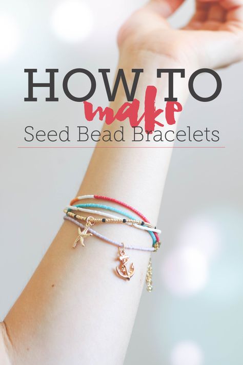 Seed Bead Bracelets Diy, Seed Bead Tutorials, Seed Bead Bracelets Tutorials, Seed Bead Bracelet Patterns, Seed Bead Jewelry Patterns, Polymer Beads, Beaded Bracelets Tutorial, Diy Funny, Seed Bead Tutorial