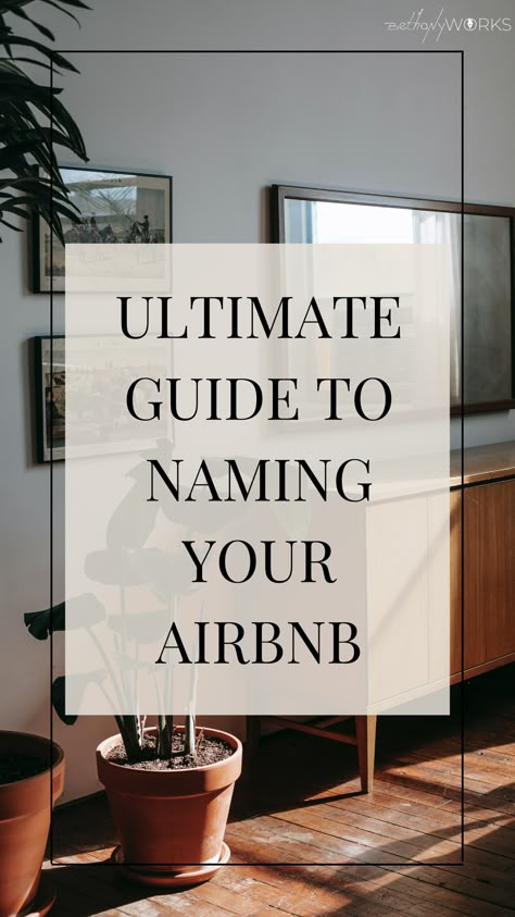 Air Bnb Entry Way, Airbnb Title Ideas, Modern Airbnb Design, How To Market Your Airbnb, Airbnb Shampoo And Conditioner, Airbnb Branding Design, Airbnb Neon Sign Ideas, Airbnb Welcome Table, Names For Airbnb