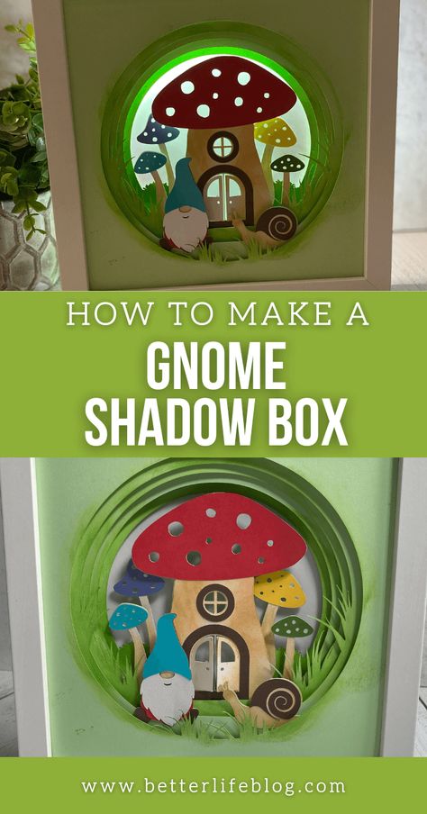 If you’re looking for some new Cricut shadow box ideas, look no further! Our DIY Gnome Shadow Box is absolutely adorable. It’s a great piece for the holiday season, but is equally as beautiful to display in your home year-round. Cricut Shadow Boxes, Cricut Shadow Box Ideas, Shadow Box Ideas Diy, Cricut Gnome, Cricut Shadow Box, Shadow Box Ideas, Diy Gnome, Diy Shadow Box, 3d Shadow Box