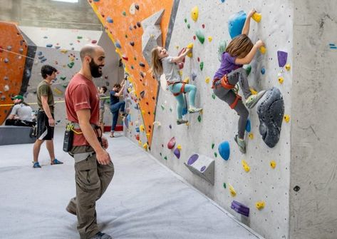 Climbing Walls for Kids in Chicago - Tinybeans Kids Rock Climbing, Climbing Wall Kids, High Ropes Course, Climbing Walls, Steel Worker, Rock Climbing Wall, Chicago Family, Climbing Gym, Outdoor Climbing