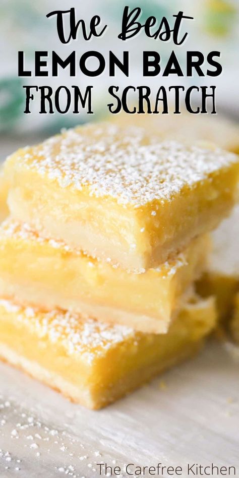 Recipe For Lemon Bars, Lemon Desserts Bars, Lemon Curd Dessert, The Best Lemon Bars, Lemon Squares Recipe, Recipe Using Lemons, Lemon Cream Cheese Bars, Classic Lemon Bars, Gluten Free Lemon Bars