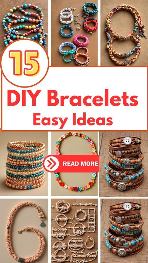 Discover how to make stunning DIY beaded bracelets in just a few simple steps! Perfect for beginners, these quick and easy bracelet tutorials will have you crafting gorgeous accessories in no time. Follow our step-by-step guide and unleash your creativity today! Diy Hemp Bracelets With Beads, Hippie Bracelets Diy, Diy Bracelets Easy Step By Step Simple, Easy Diy Jewelry To Sell, Bracelet Ideas With Clay Beads, How To Make Seed Bead Bracelets, Easy Homemade Bracelets, How To Make Friendship Bracelets, Clay Beads Tutorial