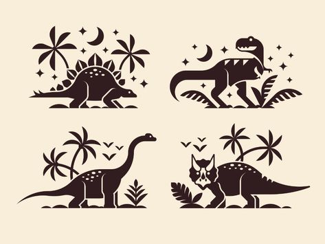 Dinosaur illustration by Alexey Boychenko on Dribbble Dinosaur Lino Print, Dinosaur Line Art, Dino Illustration, Dinosaur Logo, Dinosaur Font, Pride 2024, Dino Print, Dinosaur Posters, Monochrome Illustration