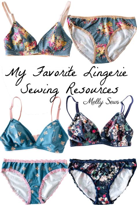 Advice, Resources and Supplies for Starting To Sew Lingerie Free Lingerie Sewing Pattern, Lingerie Pattern Sewing, Sewing Lingerie Patterns, Lingerie Sewing Pattern, Sewing Swimwear, Sewing Bras, Melly Sews, Bra Sewing Pattern, Lingerie Patterns