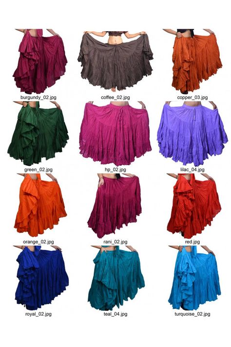 Style: Cotton skirts Note: This listing is only for skirt other accessory shown like top etc is not a part of the item. We use fine quality cotton fabric make these dance skirts. You will love them for Gypsy and Tribal Dance. Skirts have gathered 4 tiers of fabric. A waist has both elastic and draws string for maximum adjustability. These are well made skirts and lots of fun for dancing. Please do accommodate us as color may vary in actual product received as all are handmade and hand dye. Measu Triangle Skirt, Belly Dance Skirt, Cotton Gauze Fabric, Dance Skirt, Gauze Fabric, Skirts Online, Tier Skirt, Cotton Skirt, Skirt Design