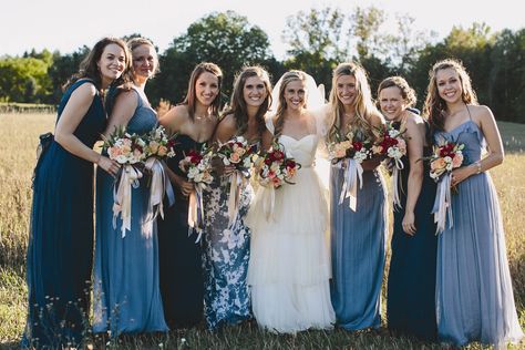 Long Blue Bridesmaid Dresses Bridesmaid Dresses Long Blue, Bridesmaid Dresses Floral Print, Printed Bridesmaid Dresses, Wedding Bridesmaids Dresses Blue, Mismatched Bridesmaids, Mismatched Bridesmaid Dresses, Floral Bridesmaid, Navy Bridesmaid Dresses, Dress Colors