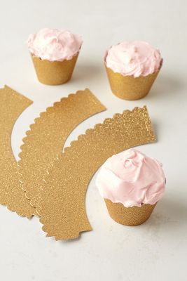 Anthropologie - Books & Gifts Glitter Cupcakes, Cupcake Wrapper, Diy Glitter, Strawberry Cupcakes, Cupcake Wrappers, Party Diy, Party Shop, Let Them Eat Cake, Perfect Party