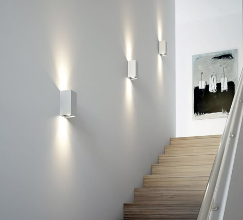 Luminaire Ikea, Staircase Wall Lighting, Led Stair Lights, Stairs Lighting, Stairwell Lighting, Stairway Lighting, Stair Lights, Led Landscape Lighting, Step Lighting Outdoor